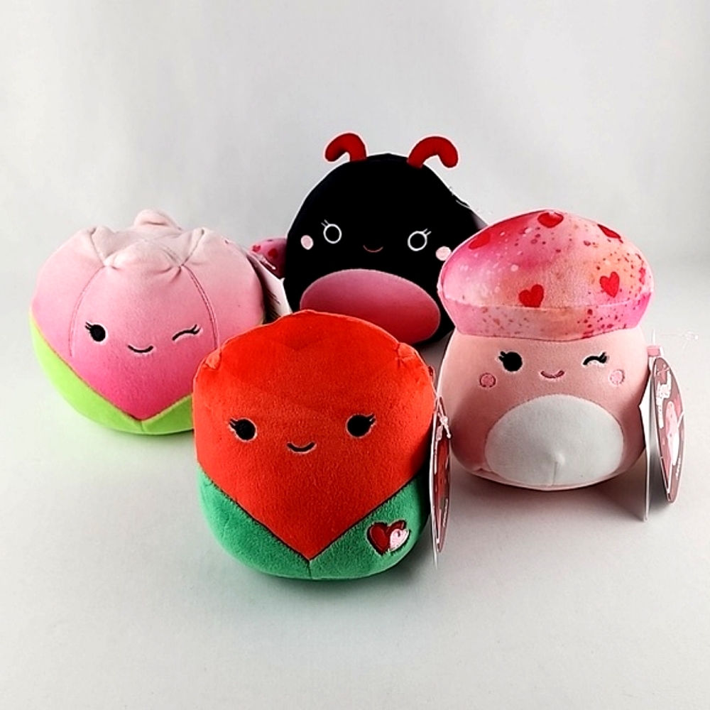 NWT Squishmallows Original 4 x  8" Plush Toys Bundle Ladee Molly Bridgie Walsh